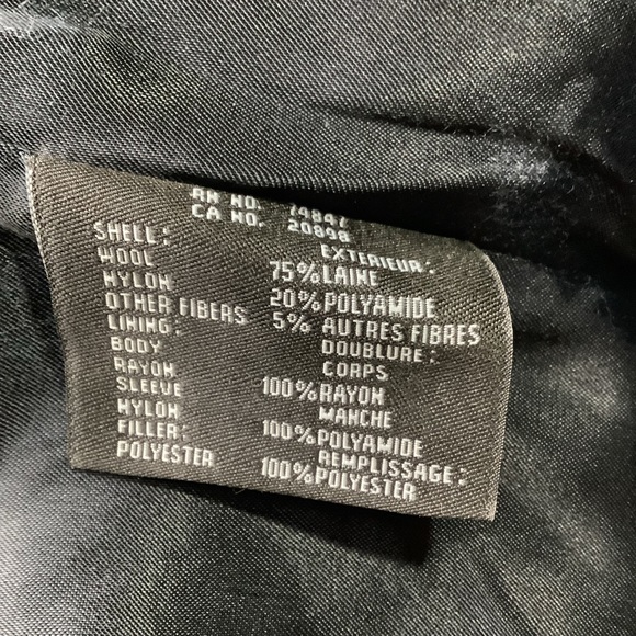 Andrew Marc Men’s Overcoat Size L 75% Wool Herringbone - Picture 6 of 6